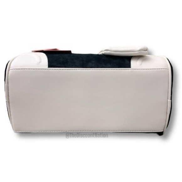 Juicy Couture Velour Heritage Satchel Purse Bag Black Liquorice/Angel NWT - Picture 5 of 13